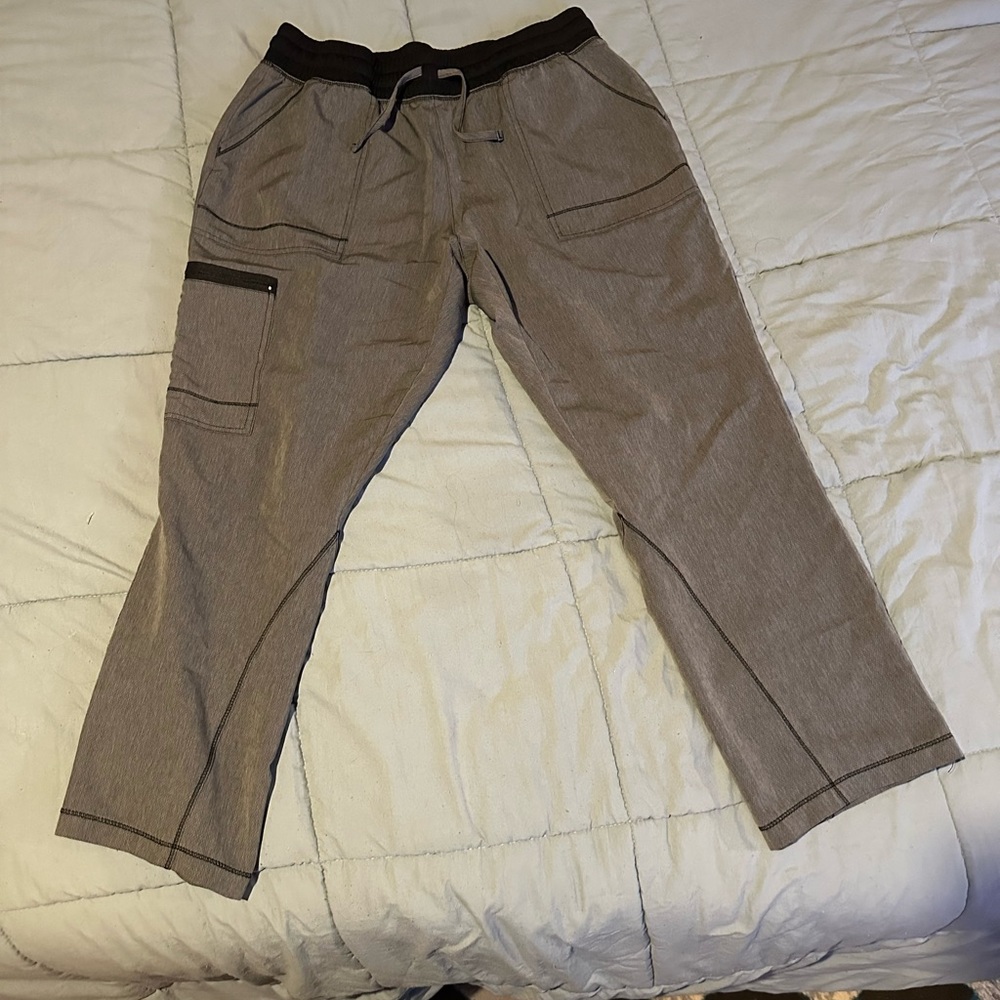 Scrubology large grey scrub pants